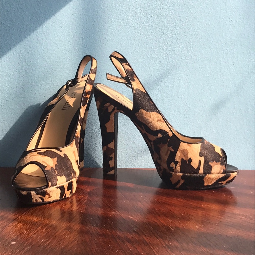 MINELLI animal print heels